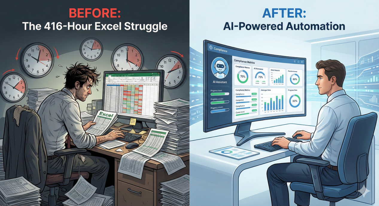 연간 416시간의 수작업, 언제까지 담당자 혼자 '엑셀'과 씨름해야 할까